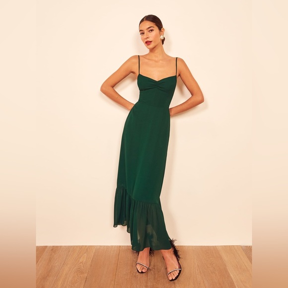 Reformation Dresses & Skirts - Reformation Emersyn Dress‎ in Emerald NWT 10